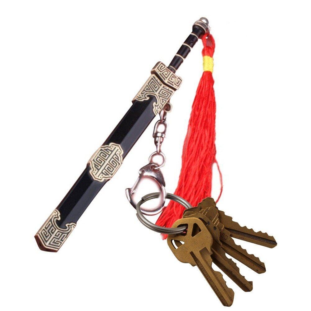 Danlai Style2 12Cm Mini Chinese Ancient Pendant Alloy Sheathed Realistic Model Keychain Gift