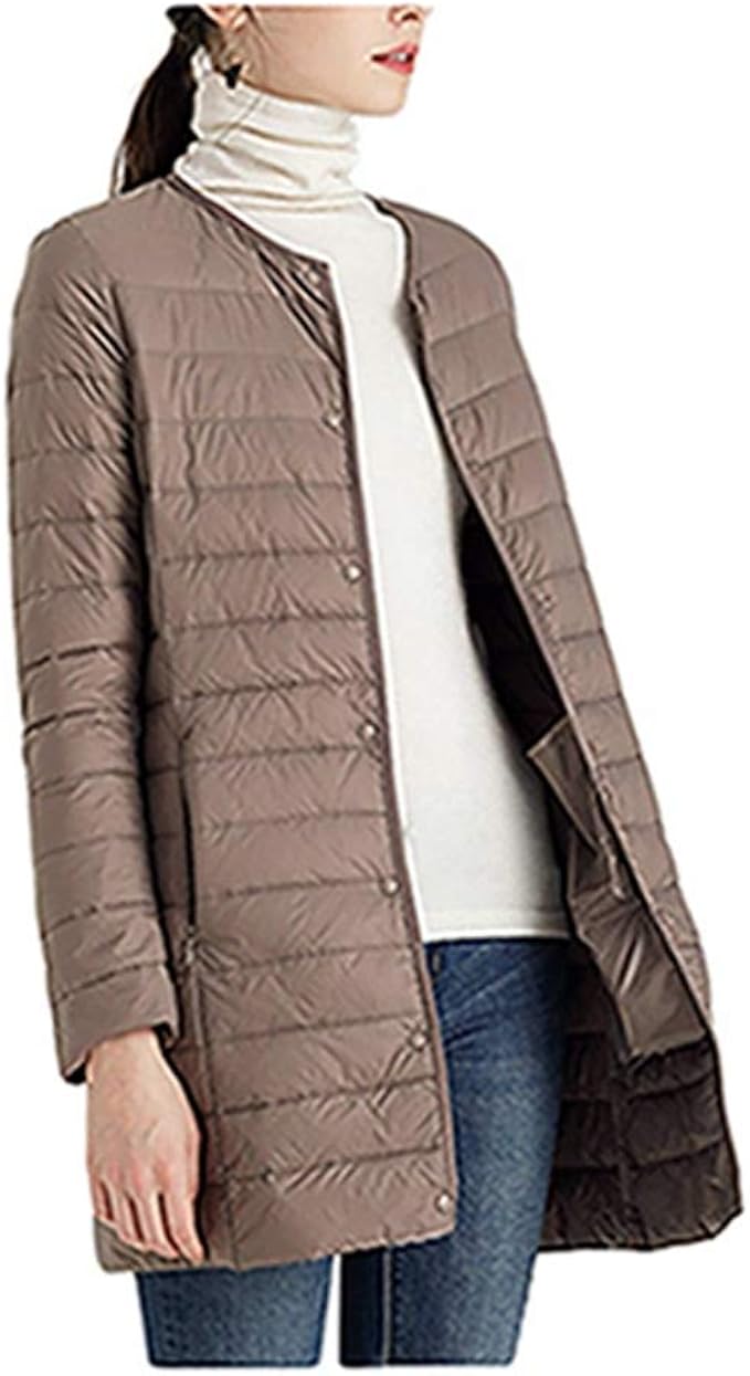 Amazon コート レディース ダウンコート ラウンドネック ボタントップス 軽い 薄い 柔らかい ダウンジャケット 暖かい ウルトラライト 防風 防寒 春秋冬 着痩せ カジュアル ダウントップス コート ジャケット 通販 Amazon コート レディース ダウンコート ラウンドネック ボタントップス 軽い 薄い 柔らかい ダウンジャケット 暖かい ウルトラライト 防風 防寒 春秋冬 着痩せ カジュアル ダウントップス コート ジャケット 通販