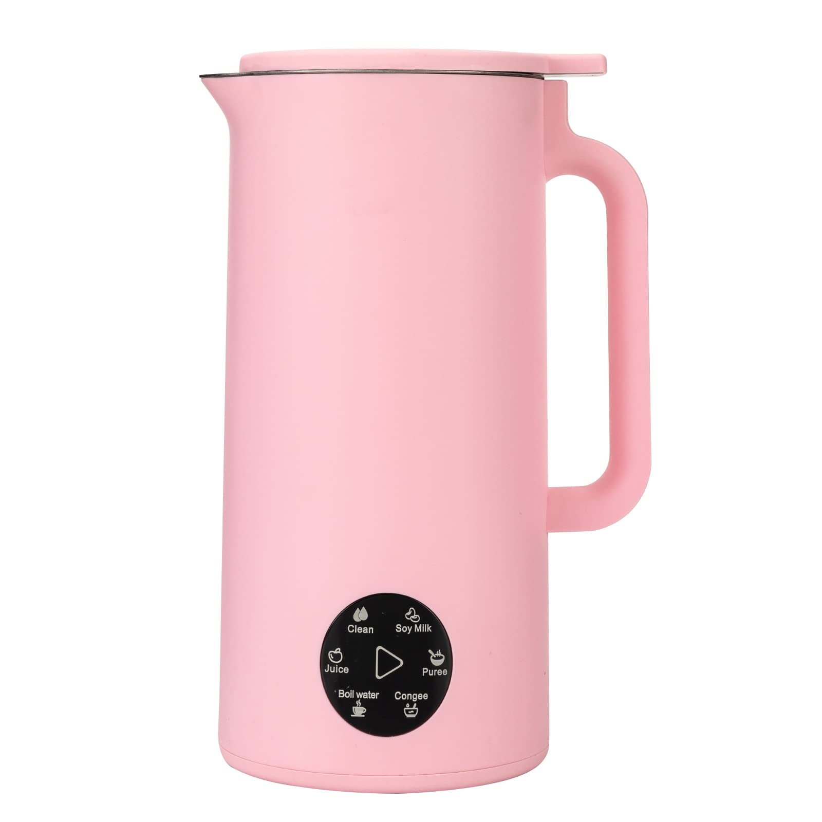Mixeur et cuiseur à soupe en acier inoxydable - 350 ml - 6 programmes automatiques - Pour le lait de soja, le nettoyage, le jus, l'eau bouillante, les congeés et les purées - Rose