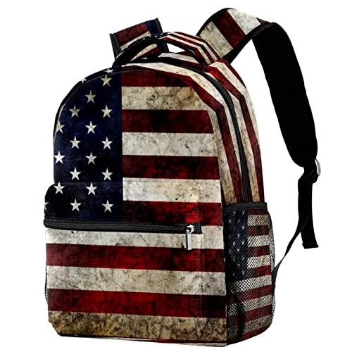 Sac à dos drapeau de l'Amérique ergonomique et grand volume