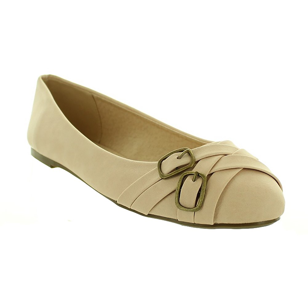 FLY-2-BK Women's Designer Fashion Flats Slippers Slip-on in Black