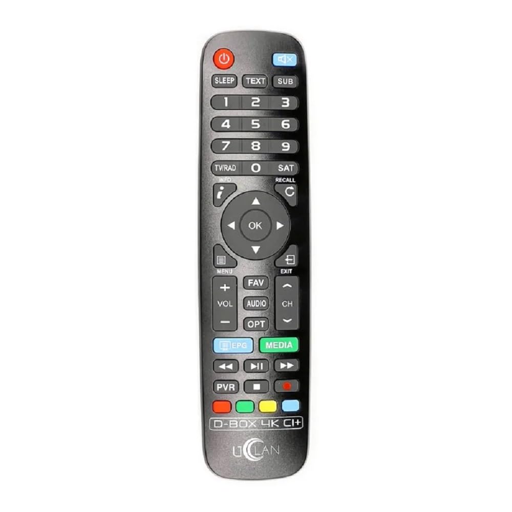 UCLAN D-Box 4K UHD Combo Receiver mit CI+ Schacht & Kartenleser, Sat- Kabel- & DVB-T2 Receiver für CI Plus, für Satellitenschüssel Kabelfernsehen & DVBT2, HDMI, Multistream + M@tec HDMI Kabel