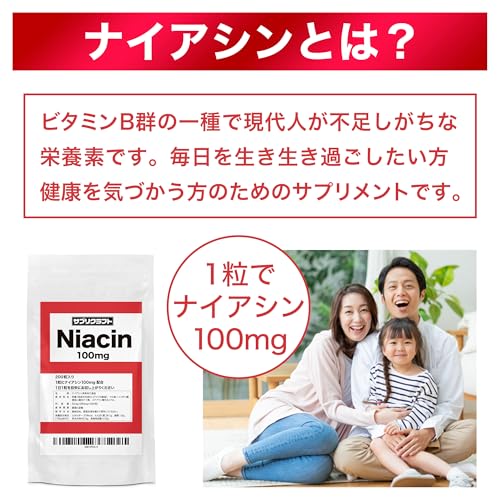 サプリクラフト ナイアシン 100mg 200粒