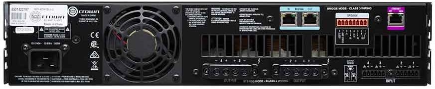 Rear view of Crown CDi 4|1200 Amplifier