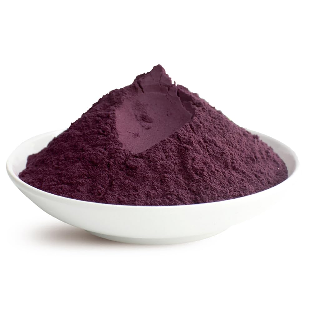 Plant Gift 100% Freeze-Dried Acai Powder 100/3.52oz, 100G Pure de pulpe de baies d'açai pure, idéale pour les bols de baies d'açai, les yaourts, les smoothies, etc.,