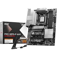 MSI PRO X870-P WiFi Mainboard, ATX - Unterstützt AMD Ryzen 9000/8000/7000 Prozessoren, AM5-60A SPS VR M, DDR5 Memory Boost (8200+ MT/s OC), PCIe 5.0 x16 & 4.0 x16, M.2 Gen5, Wi-Fi 7, 5G LAN – Ansicht 1