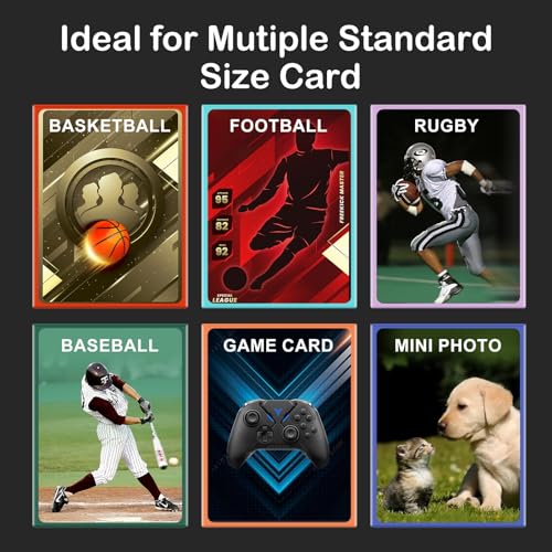 Image of Card Sleeves for Trading Cards, 200 Counts Magic The Gathering, Yugioh, Soft MTG, Protect Your Standard /TCG /Sports Cards, Never Tear, Pokemon Sleeves (Black /66 * 91mm)