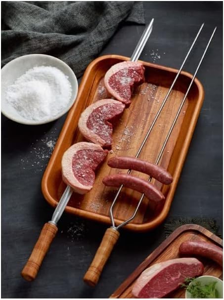 Tramontina Stainless Steel Double Pronged Skewer 85cm, Multi Colour, Spießlänge 85 cm - Image 5
