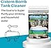 Solutions HOCL Power Clean with HOCL Cistern Tank Cleaner - Cistern Tank Bomb Cleaning Super Cleans your Cistern (100 Gram - Treats 5,000 Gallons)