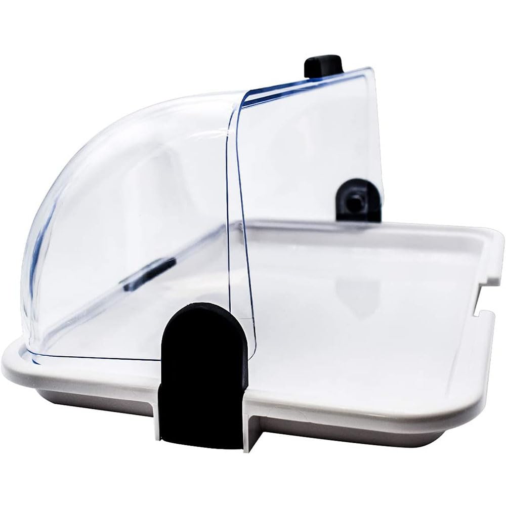 Vetrinetta vassoio a servire da banco H14xL30xP20 espositore bianca per bar porta brioche cornetti dolci pane gelateria ristorante pub doppia apertura
