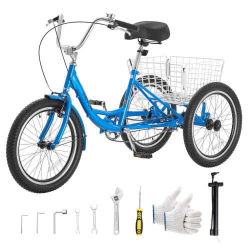 VEVOR Adult Tricycle 20 inch Trike for Adult 3 Wheel Cruiser Bike by VEVOR - Used condition - US$230.30
