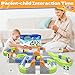 Infowush Magnetic Track Car Toys, 101PCS Flexible Race Car Track Sets for Toddlers with Electric Train, Traffic Signs, Kids Train Set Toys for 3 4 5 6 7 8 Year Old Boys Girls Birthday Party Gift-Large