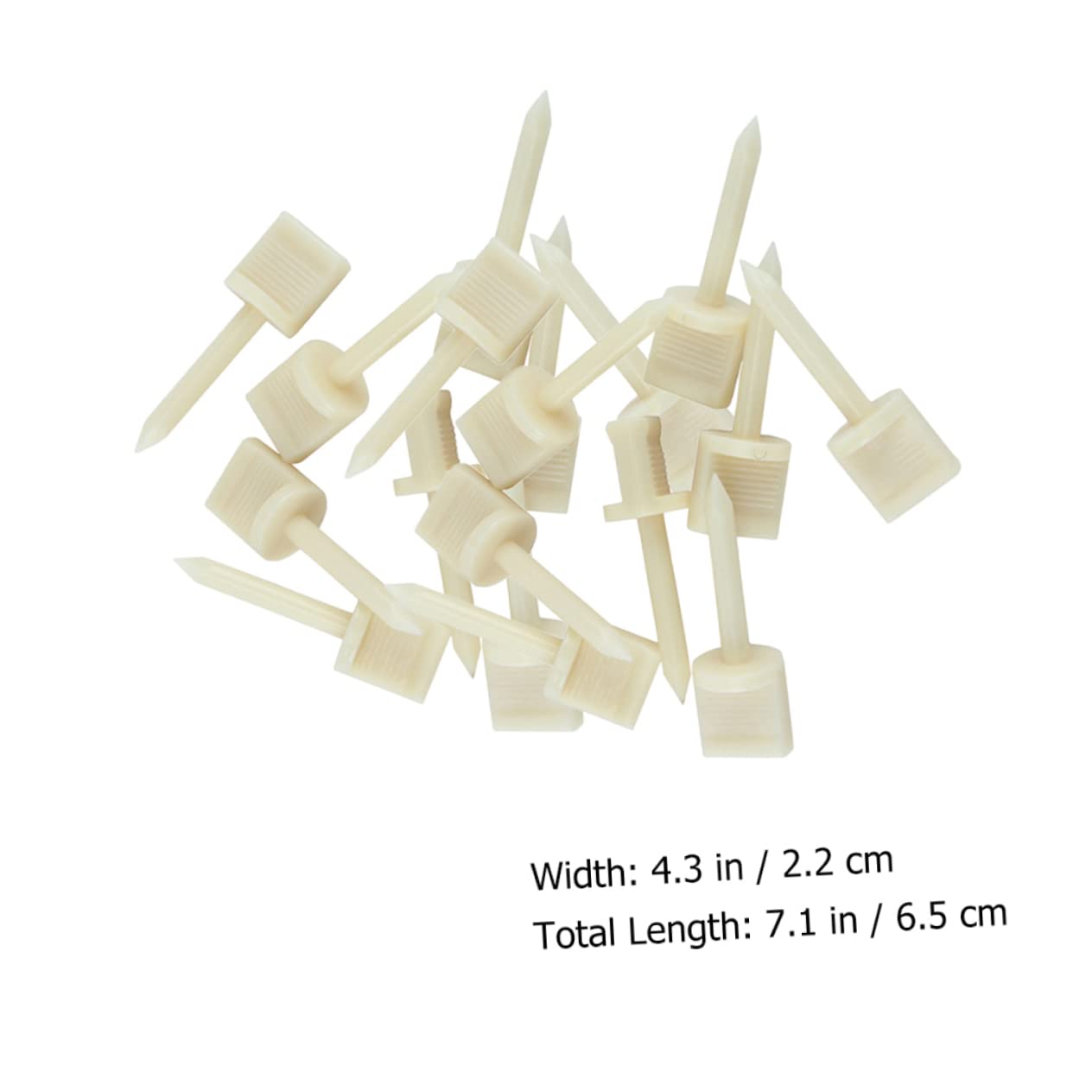 BIUDECO 10 Pack Nylon Archery Target Pins Fixed Pins for Outdoor Shooting Targets Practice