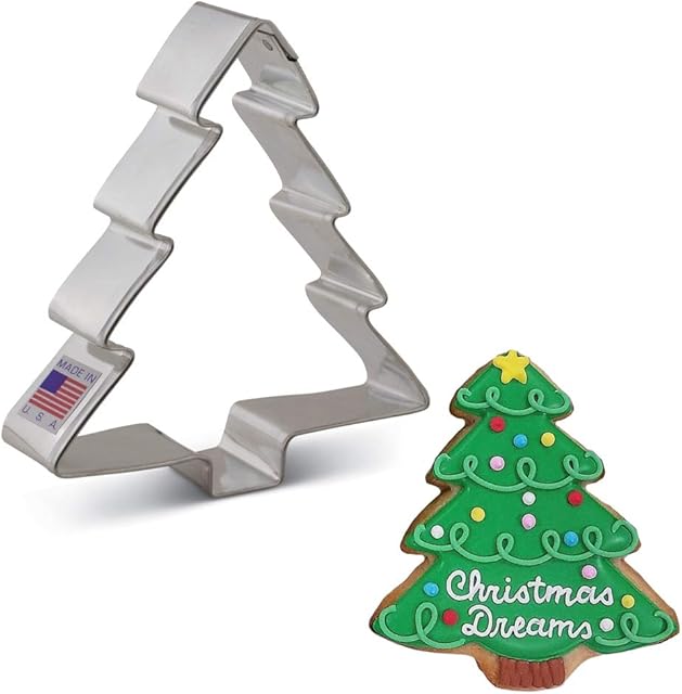 Ann Clark Cookie Cutters Christmas Tree Cookie Cutter, 10.2 cm