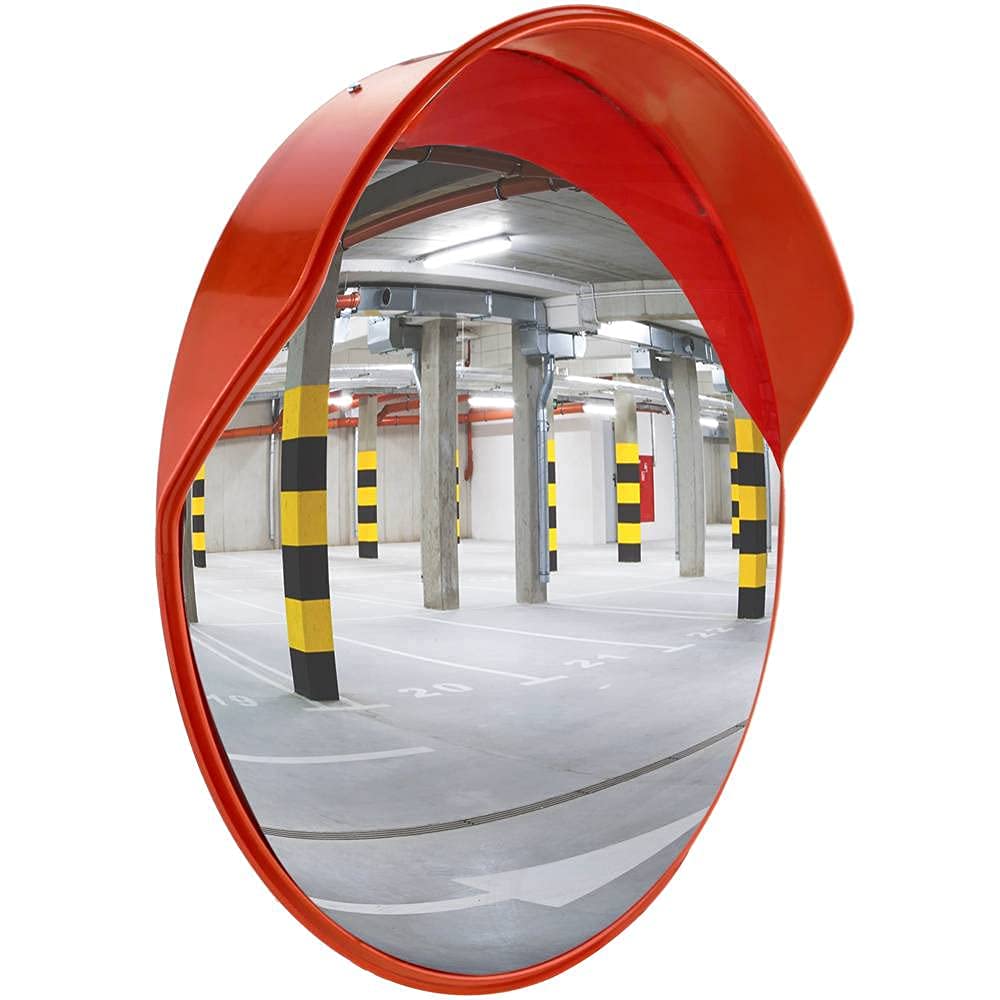 PARKING FACIL | Specchio Trafic Ø 80 cm Sicurezza Convesso | Montaggio a parete | Elimina i punti ciechi | Per Strade, Magazzini, Garage, Uffici E Negozi