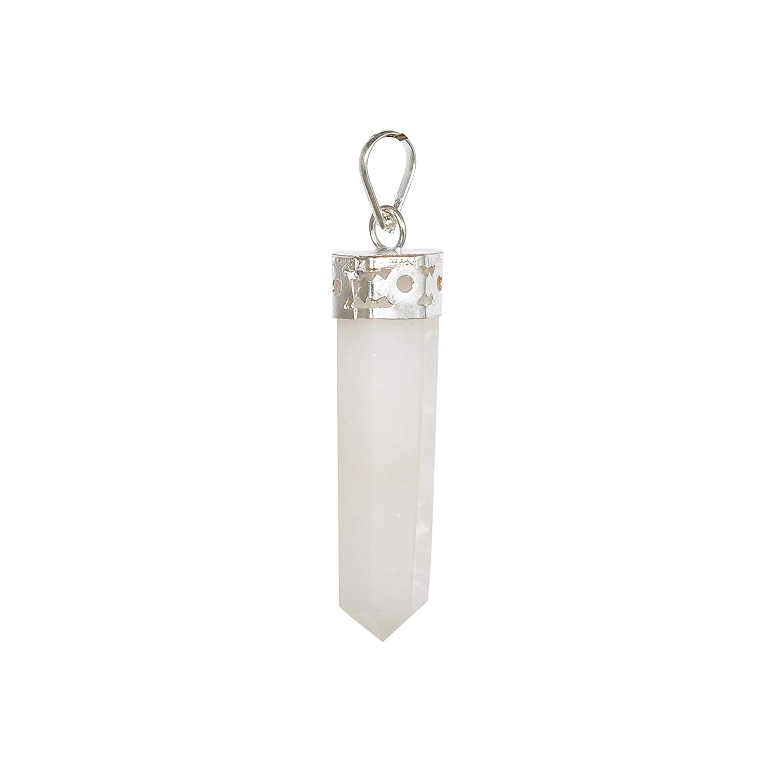 takshila gems Natural Moonstone Pendant for Men and Women, Moonstone Locket Pencil Pointed Shape-picture-21