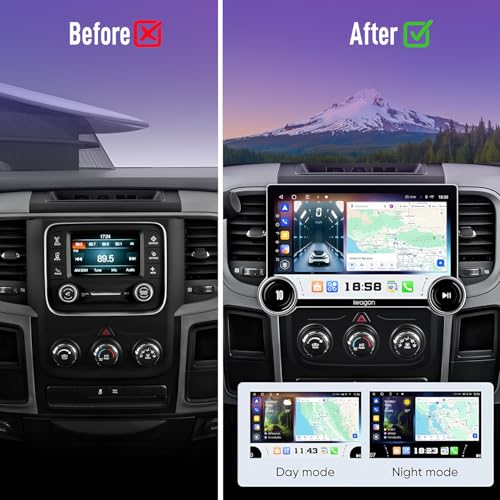 Image of Diamond 2K Car Android System Touch Screen 4GB+64GB|10.1 Inch|4 Core|Wireless Carplay Adapter & Android Auto | Car Stereo |Universal All Cars| Including AHD Rear View Camera| 2 Years Warranty
