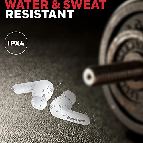 Image of Honeywell Suono P3000 Truly Wireless Earbuds, Bluetooth V5.0, 22 hrs of Playtime with 1.5 hrs of Charging, Dynamic 10mm*2 Drivers, 300 mAh Battery, IPX4 Water Resistance, Voice Assistant Enabled