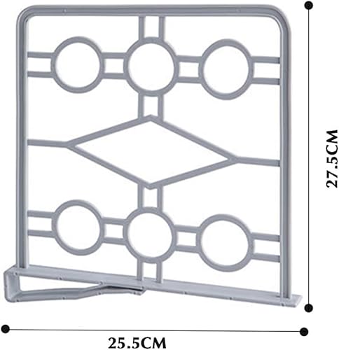 Miniatura 6 de Separadores de estantes de plástico huecos, diseño de sujeción, organizador de estantes de ropa, compacto, adelgazante, reutilizable, separador de