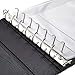 Juvale Check Binder - Black Faux Leather, 7-Ring, 14 x 10 in, Fits 600 Checks - Business Checkbook Binder & Cover with Pen Loop, Checkbook Holder & Organizer for Personal & Corporate Use