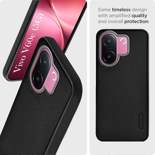 Image of Jkobi Rubberised Back Cover Case for Vivo V60e (Textured Grip Design | Micro-Fiber Cloth Inside | Slim and Light Weight | Soft Touch and Feel)