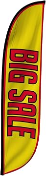 LookOurWay Feather Flag Banner - 12 Feet Tall Advertising Flags for Outside Business and Events Promotion - Swooper Flag Only - Furniture & Mattress Store