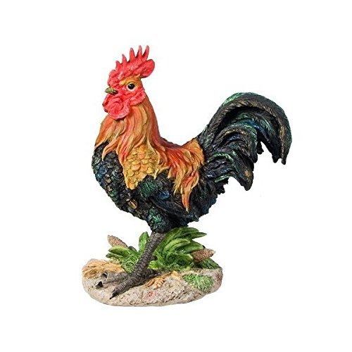 Lesser and Pavey 15.5cm Cockerel Bird Figurine, Multi-Colour