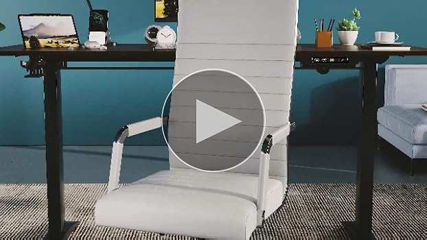 Amazon.com: Furmax Ribbed Office Desk Chair Mid-Back PU