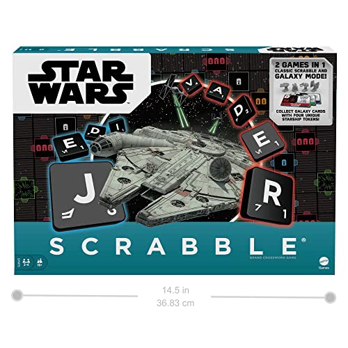 SCRABBLE Star Wars Edition, Brettspiel und Buchstaben, französische Version, HBN59 – Ansicht 6