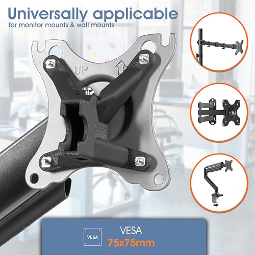 3IDEE VESA マウントアダプター HPモニター用 (524sa、524sf、524sw、527sa、527sf、527sw、532sf、M22f、M24f、M27f、M32f) - 75x75 VESAマウントアダプター、HPモニターマウントアダプター(2個パック)