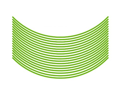 エムディーエフ リムストライプ ソリッドタイプ ライムグリーン 4mm幅 17インチ RIM-4M-GR-17N