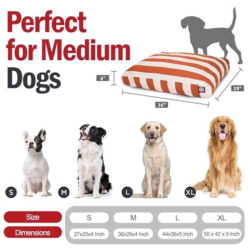 Majestic-Pet-Rectangle-Medium-Dog-Bed-Washable--Non-Slip-Comfy-Pet-Bed--Dog-Crate-Bed-with-Removable-Washable-Cover--Dog-Kennel-Bed-for-Sleeping-Dog-Bed-Medium-Breed-36x29x4-Inch--Burnt-Orange - Cucciolini Doodles   Majestic-Pet-Rectangle-Medium-Dog-Bed-Washable--Non-Slip-Comfy-Pet-Bed--Dog-Crate-Bed-with-Removable-Washable-Cover--Dog-Kennel-Bed-for-Sleeping-Dog-Bed-Medium-Breed-36x29x4-Inch--Burnt-Orange
