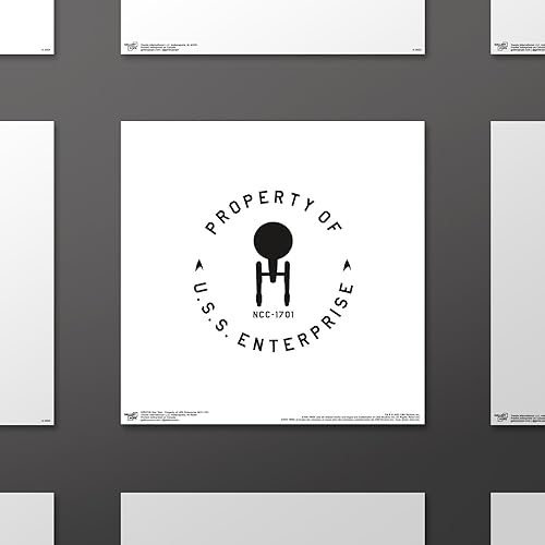 Miniatura 10 de Trends International Gallery Pops Star Trek - Property of USS Enterprise NCC-1701 - Póster de pared, 12.00 x 12.00 pulgadas, versión de marco negro