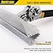 HURRICANE Sheet Metal Hand Seamer, 6 Inch Straight Jaw Sheet Bender Tools for Flattening Metal, Bending Pliers with Double Dipped Cushion Handle