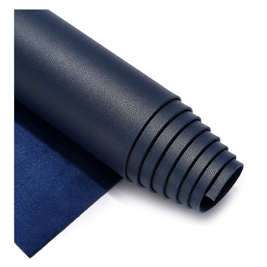 Rodillo de piel sintética monocolor, piel de ciervo, tela de terciopelo, piel sintética suave, venta por metro x 138 cm de ancho, se vende por metro (azul, 1,38 x 9 m)