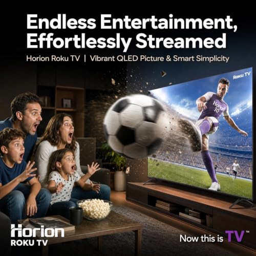 Image of HORION Roku TV 32 inch QLED Smart HD Television with Quantum Dot Color