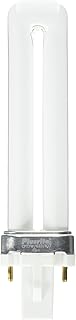 Plusrite 4003 7 Watt CFL Light Bulb - Compact Fluorescent - 2 Pin G23 Base - 2700K - PLT - CFT7W/G23/827,