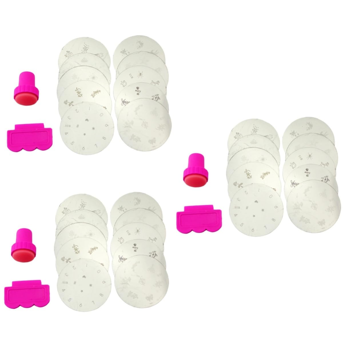 Mipcase 30pezzi Piastre Per Stamping Unghie Kit Completo Per Nail Art Con Stamper e Raschietto Design Unici Per Manicure Fai Te Compatte e Materiali Di Qualità