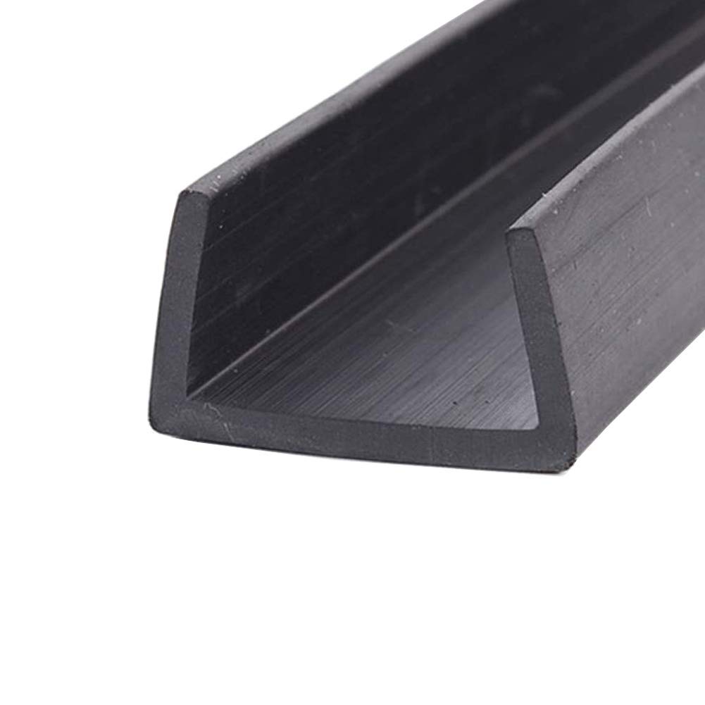 GOONSDS Rubber Edge Trim – Flexible U Channel Rubber Edge Protector for Sharp or Rough Surfaces, Easy to Install for Cars, Boats, Machinery and More,30x17mm,Length 1m/39inch
