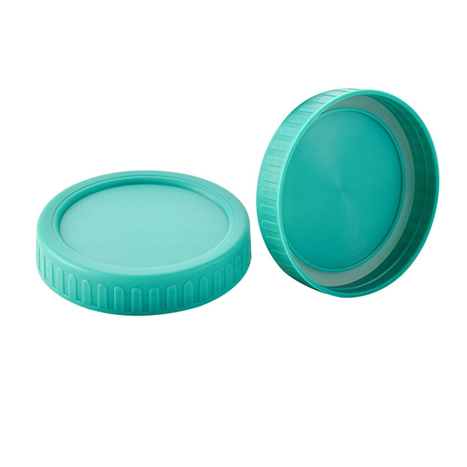 Tebery 24-pack 86 mm plastic WIDE MOUTH deksels voor Mason-potten met siliconen ringen, voedselkwaliteit gekleurde opslagdoppen voor Mason/inblikkende potten