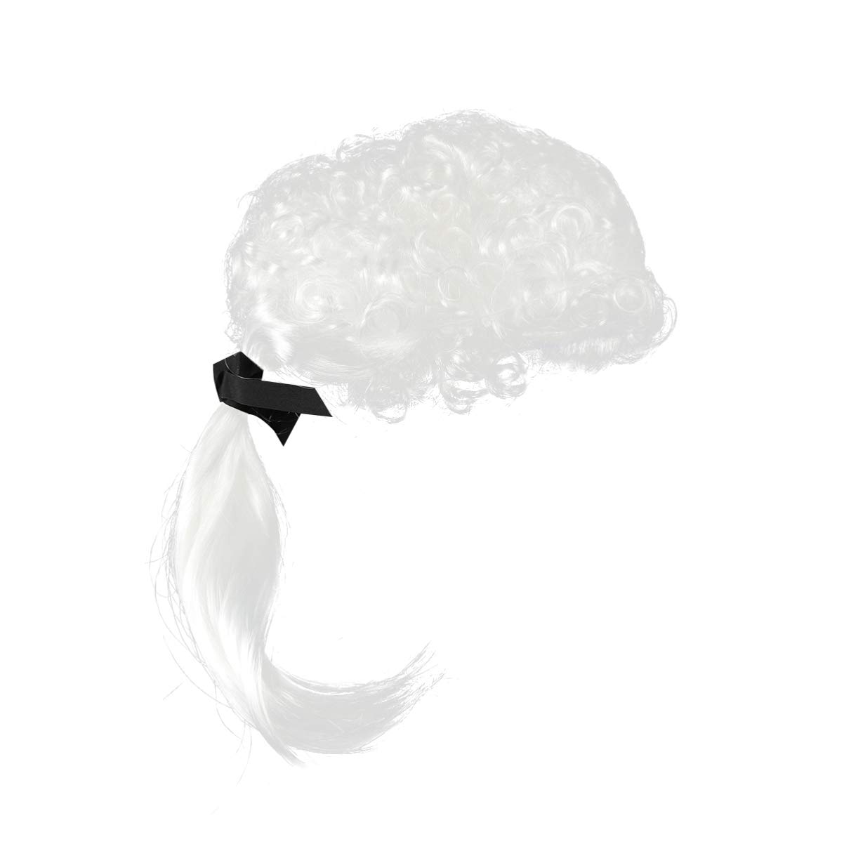 TOYANDONA Baby Clothes White Wig Curly Hair Gentleman Lawyer Wig Costume Cosplay Accessory for Adults and Children (White) Bride Robe - Image 3