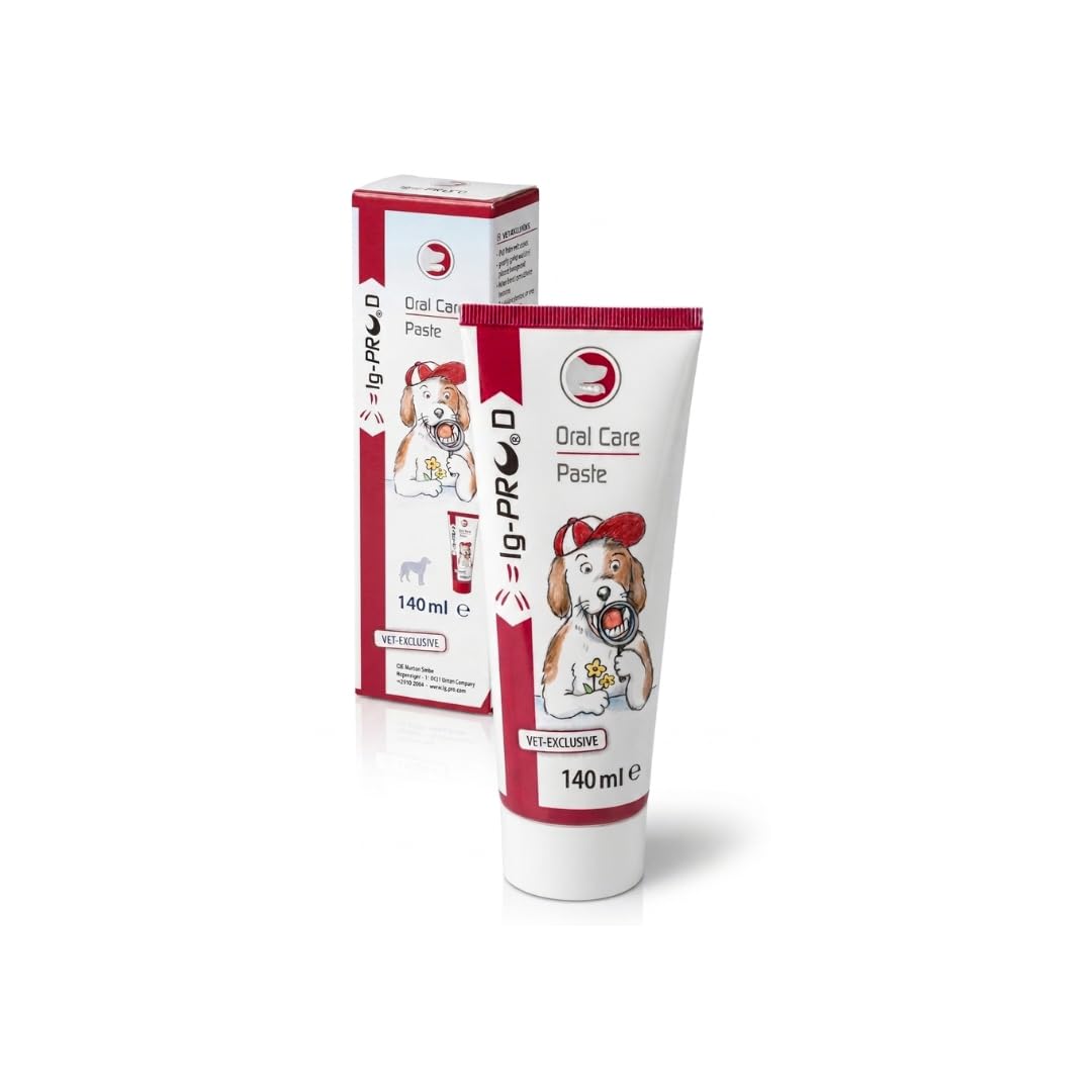 Ig-PRO D Oral Care Paste | Doppelpack | 2 x 140 ml | Ergänzungsfuttermittel für Hunde | Maulhygiene & Frischer Atem