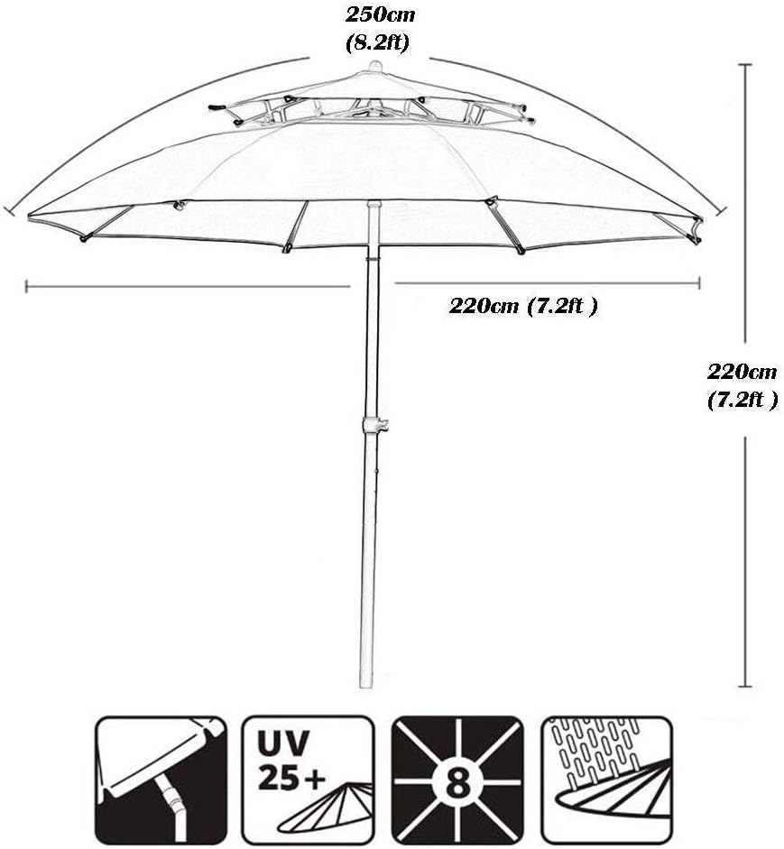 Outdoor Parasol with Crank Lift & Base,Patio Umbrella for Outdoor Balcony Table, Deck, Backyard, Swimming Pool, Garden,