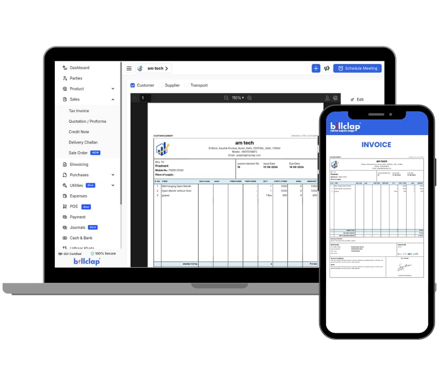 Billclap Gst Software - Gst Billing, Inventory, Ledger, Inventory | 1 Year Desktop Plan (Pro Plus) - Image 5
