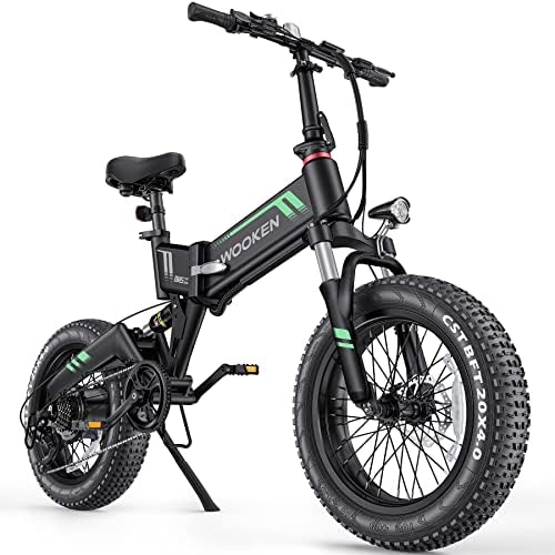 TotGuard Electric Bike,20" Electric Bike for Adults 500W Brushless Motor, 19.8MPH Fat Tire Ebike,Foldable Adult Electric Bicycles with 48V 10Ah Removable Battery,7-Speed