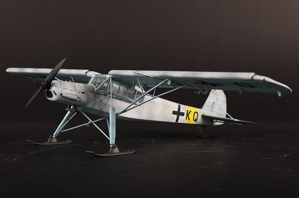 Hobby Boss 80183 1/35 Fieseler FI-156 C3 with Skis Model Kit, Multi-Coloured