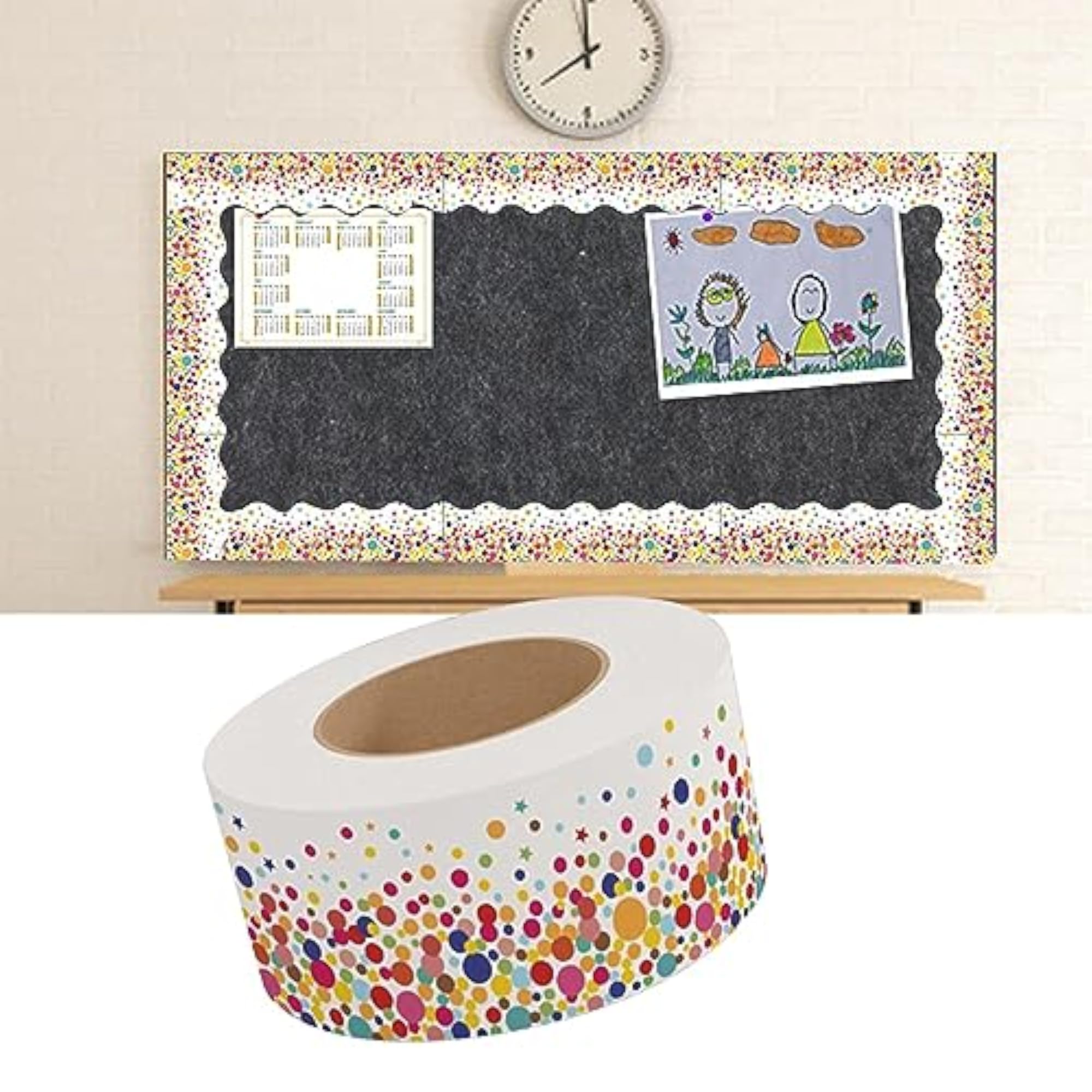 Cute Dot Classroom Borders for Office Wall Decoration