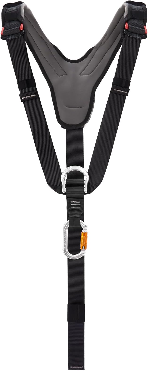 SOB Climbing Harness Shoulder Strap, Adjustable Shoulder Strap with Carabiner, Compatible with Climbing Harnesses