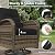 Aoxun 11 Piece Outdoor Patio Furniture Set with 44'' Fire Pit Table, Wicker Rattan Outdoor Furniture with High Back Swivel Rocker Chairs, Outdoor Sofa Set with Thick Cushion & Side Table, Black