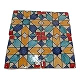 Lot de 4 carreaux de mosaïque marocaine Zellige | Paire | Design C | 40 cm² au total